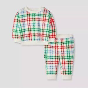 Baby Shearling Top & Bottom Set - Cat & Jack™ Cream